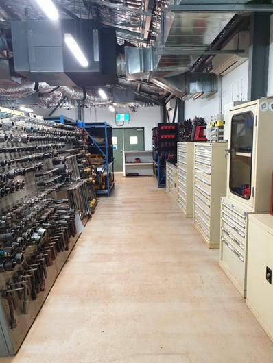 Workshop fit outs with custom shadow boards
