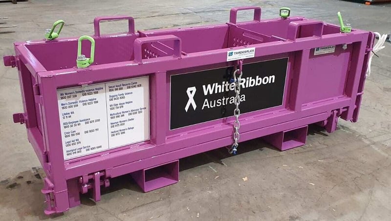 Benefits of Aluminium drop bottom bins in purple
