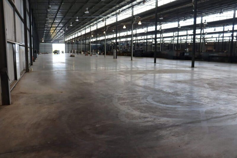 The interior of our new industrial manufacturing facility